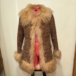 1 Madison lamb fur coat y2k jacket